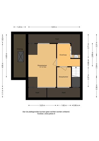 Floorplan - Vondelstraat 18, 3751 EV Bunschoten-Spakenburg
